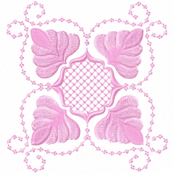 Flowers And Tree Embroidery Design 9